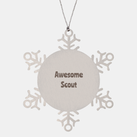 Load image into Gallery viewer, Scout Gift Stainless Steel Snowflake Ornament Christmas Gift Awesome
