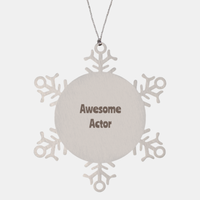 Load image into Gallery viewer, Actor Gift Stainless Steel Snowflake Ornament Christmas Gift Awesome
