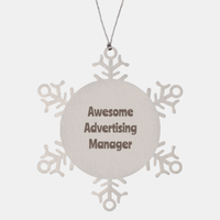 Load image into Gallery viewer, Advertising Manager Gift Stainless Steel Snowflake Ornament Christmas Gift Awesome
