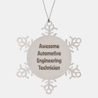 Load image into Gallery viewer, Automotive Engineering Technician Gift Stainless Steel Snowflake Ornament Christmas Gift Awesome
