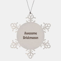 Load image into Gallery viewer, Brickmason Gift Stainless Steel Snowflake Ornament Christmas Gift Awesome
