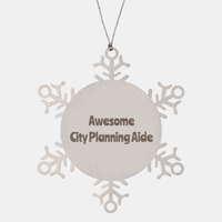 Load image into Gallery viewer, City Planning Aide Gift Stainless Steel Snowflake Ornament Christmas Gift Awesome
