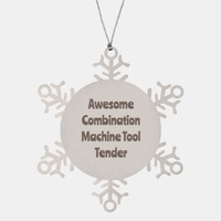 Load image into Gallery viewer, Combination Machine Tool Tender Gift Stainless Steel Snowflake Ornament Christmas Gift Awesome
