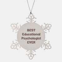 Load image into Gallery viewer, Best Educational Psychologist Ever Ornament Gift Stainless Steel Snowflake Ornament Christmas
