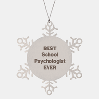Load image into Gallery viewer, Best School Psychologist Ever Ornament Gift Stainless Steel Snowflake Ornament Christmas
