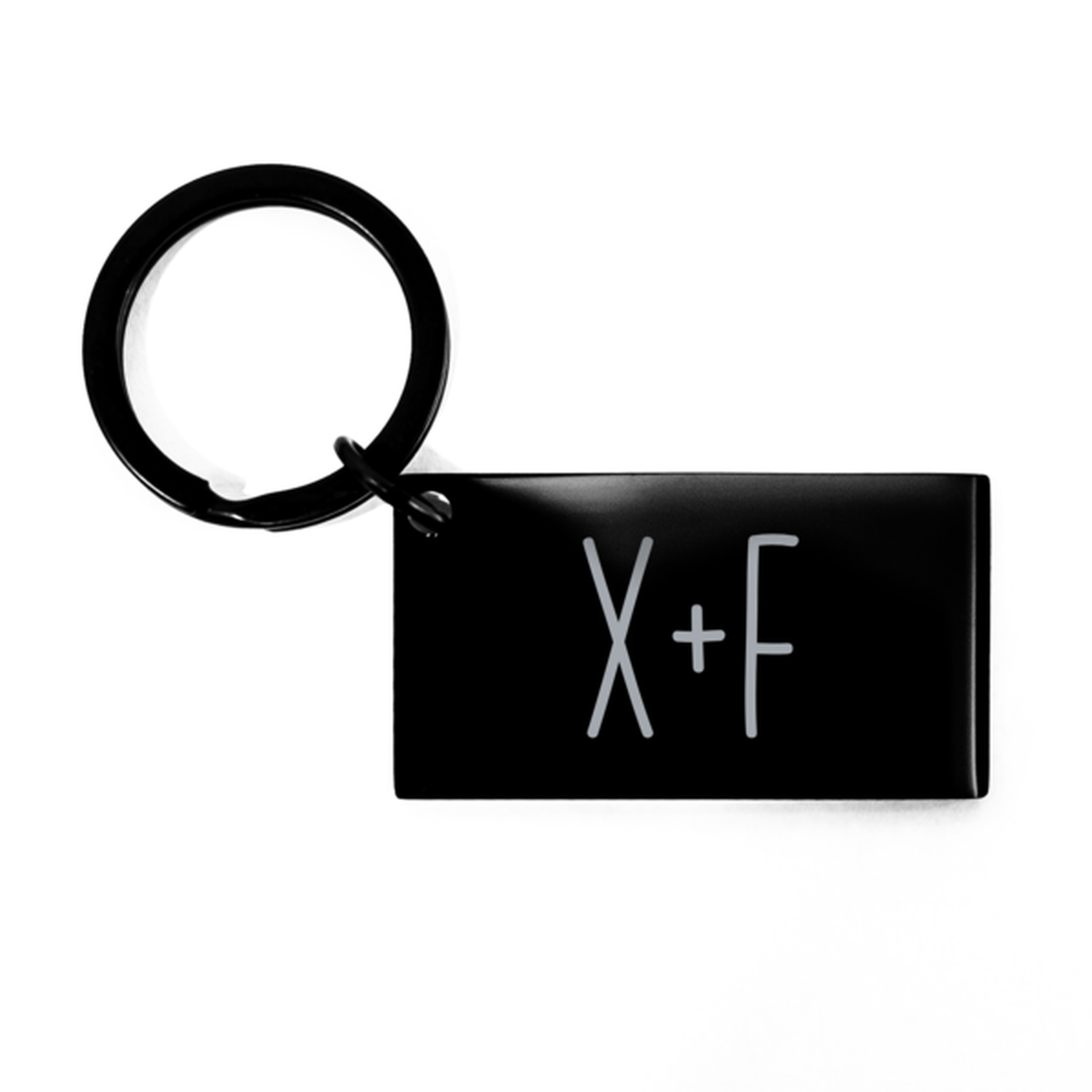 Couples Keychain Personalized for Him Her X and F Initial Key chain Christmas Anniversary Valentines Day for Wife Husband Girlfriend Boyfriend