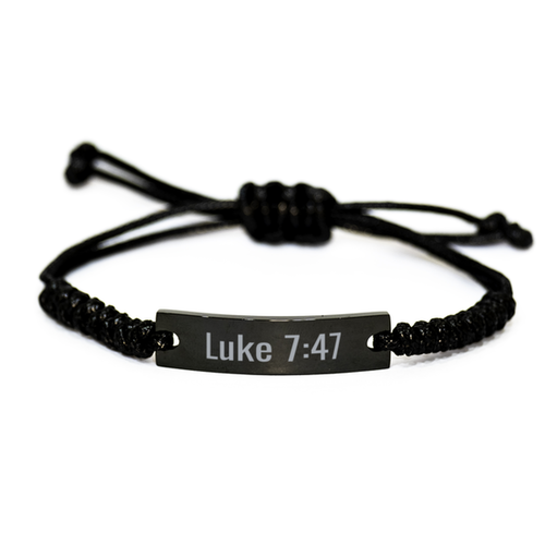 Luke 7 47 Bracelet Luke 7:47 Gift Bible Verse Scripture Stainless Steel Bracelet