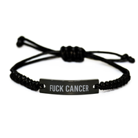 Load image into Gallery viewer, Fuck Cancer Bracelet Survivor – front view
