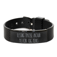 Load image into Gallery viewer, 106th Birthday Bracelet for Men, Blessing Those Around Me for 106 Years, 106th Birthday Jewelry for Boys – front view
