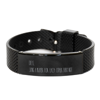 Load image into Gallery viewer, Love Definition, Love Bracelet, Love Meaning, Husband Bracelet, Valentines Bracelet, Christian Bracelet, Husband Birthday – front view
