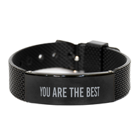 Load image into Gallery viewer, Anniversary Bracelet for Him, You Are The Best Bracelet, Husband Bracelet, Love Jewelry, Groom Bracelet – front view
