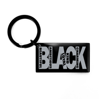 Load image into Gallery viewer, Black Beautiful Ambitious KeyChain, African American Key Chain – front view

