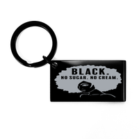 Load image into Gallery viewer, Black No Sugar No Cream KeyChain, African American Key Chain – front view
