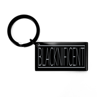 Load image into Gallery viewer, Blacknificent KeyChain, African American Key Chain – front view
