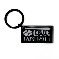Load image into Gallery viewer, Love Baseball Keychain – front view
