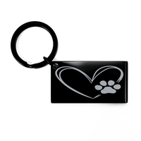 Load image into Gallery viewer, Love Dog Cat Keychain – front view
