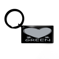 Load image into Gallery viewer, Love Green Keychain, Marijuana Keychain, Weed Key Chain  – front view
