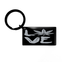 Load image into Gallery viewer, Love Weed Flower Keychain – front view
