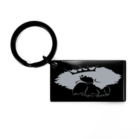 Load image into Gallery viewer, Sexy Afro Woman KeyChain, African American Key Chain – front view
