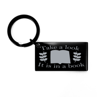 Load image into Gallery viewer, Take A Look It Is In A Book Keychain – front view
