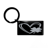 Load image into Gallery viewer, St Patrick's Day Heart Keychain Gift – front view

