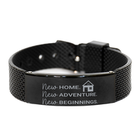 Load image into Gallery viewer, New Home New Adventure New Beginnings Bracelet – front view

