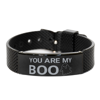 Load image into Gallery viewer, You Are My Boo Bracelet, Husband Keychain, Wife Keychain, Boyfriend Keychain – front view
