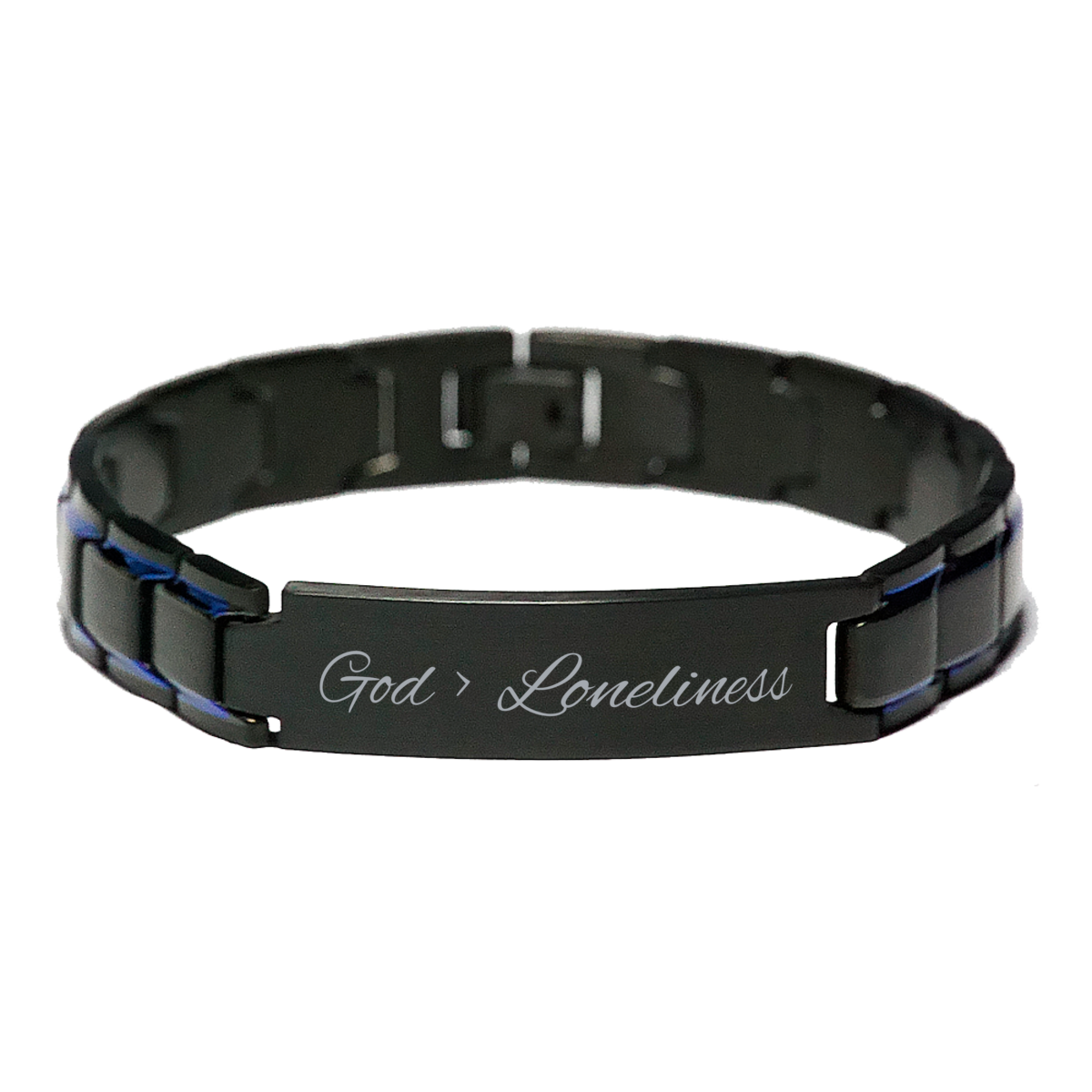 God is Greater Than Loneliness Bracelet – front view