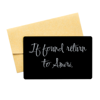 Load image into Gallery viewer, Amiri Wallet Card for Birthday Christmas - Personalized Custom Name - If Found Return to Amiri – front view
