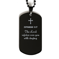 Load image into Gallery viewer, Zephaniah 3 17 Gifts for Men - The Lord rejoices over you with singing – front view
