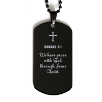 Load image into Gallery viewer, Romans 5 1 Gifts for Men - We have peace with God through Jesus Christ – front view
