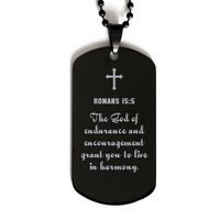 Load image into Gallery viewer, Romans 15 5 Gifts for Men - The God of endurance and encouragement grant you to live in harmony – front view
