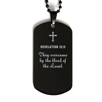 Load image into Gallery viewer, Revelation 12 11 Gifts for Men - They overcame by the blood of the Lamb – front view
