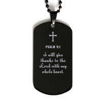 Load image into Gallery viewer, Psalm 9 1 Gifts for Men - I will give thanks to the Lord with my whole heart – front view
