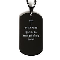 Load image into Gallery viewer, Psalm 73 26 Gifts for Men - God is the strength of my heart – front view
