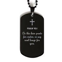 Load image into Gallery viewer, Psalm 42 1 Gifts for Men - As the deer pants for water so my soul longs for you – front view
