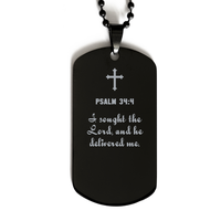 Load image into Gallery viewer, Psalm 34 4 Gifts for Men - I sought the Lord and he delivered me – front view
