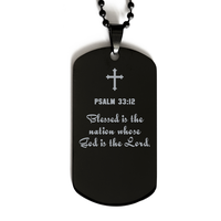 Load image into Gallery viewer, Psalm 33 12 Gifts for Men - Blessed is the nation whose God is the Lord – front view

