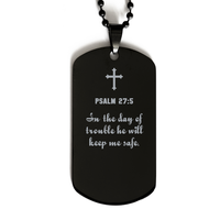 Load image into Gallery viewer, Psalm 27 5 Gifts for Men - In the day of trouble he will keep me safe – front view
