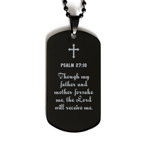 Load image into Gallery viewer, Psalm 27 10 Gifts for Men - Though my father and mother forsake me the Lord will receive me – front view
