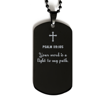 Load image into Gallery viewer, Psalm 119 105 Gifts for Men - Your word is a light to my path – front view
