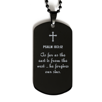 Load image into Gallery viewer, Psalm 103 12 Gifts for Men - As far as the east is from the west he forgives our sins – front view
