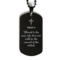 Load image into Gallery viewer, Psalm 1 1 Gifts for Men - Blessed is the man who does not walk in the counsel of the wicked – front view
