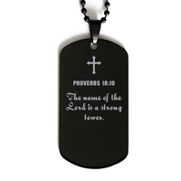 Load image into Gallery viewer, Proverbs 18 10 Gifts for Men - The name of the Lord is a strong tower – front view
