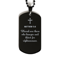 Load image into Gallery viewer, Matthew 5 6 Gifts for Men - Blessed are those who hunger and thirst for righteousness – front view
