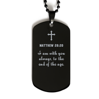 Load image into Gallery viewer, Matthew 28 20 Gifts for Men - I am with you always to the end of the age – front view
