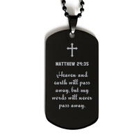 Load image into Gallery viewer, Matthew 24 35 Gifts for Men - Heaven and earth will pass away but my words will never pass away – front view
