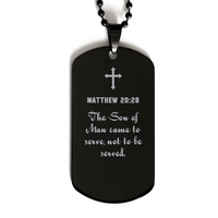Load image into Gallery viewer, Matthew 20 28 Gifts for Men - The Son of Man came to serve not to be served – front view
