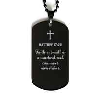 Load image into Gallery viewer, Matthew 17 20 Gifts for Men - Faith as small as a mustard seed can move mountains – front view
