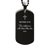 Load image into Gallery viewer, Matthew 13 43 Gifts for Men - The righteous will shine like the sun – front view
